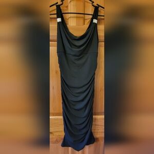 White House Black Market Instantly Slimming Black Stretcht Dress NWT Size 4
